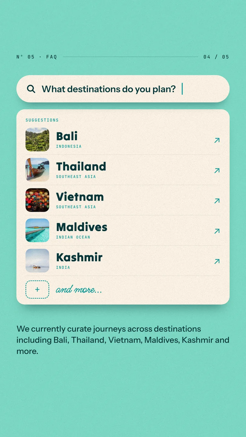 A story drawn as a search box with suggestions