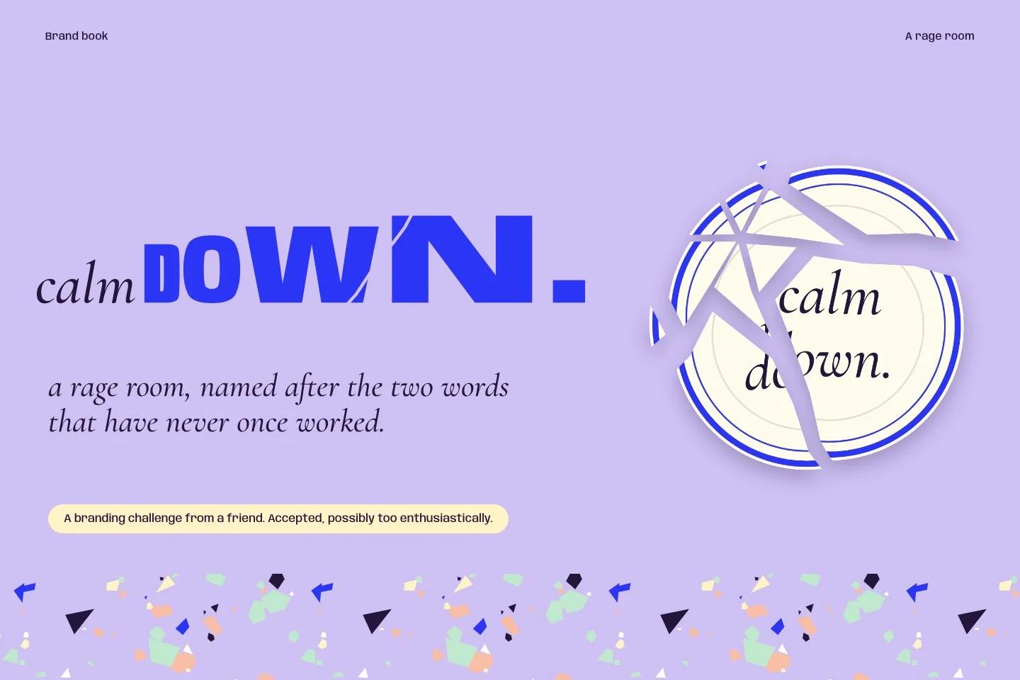 Calm Down: brand book cover