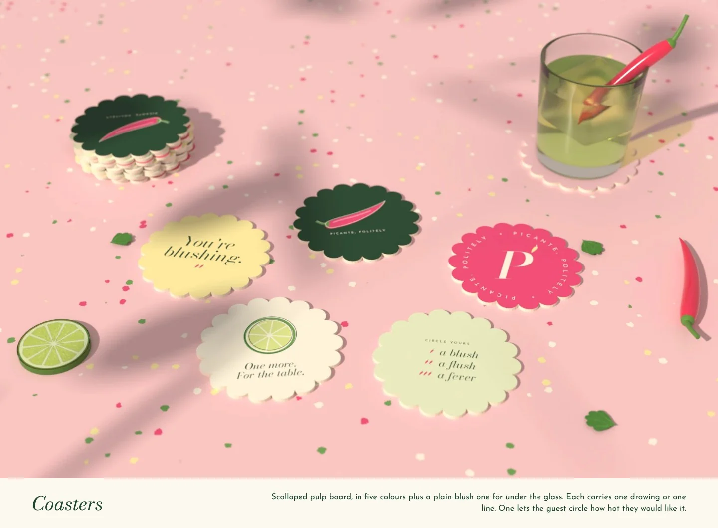 Picantita: coasters