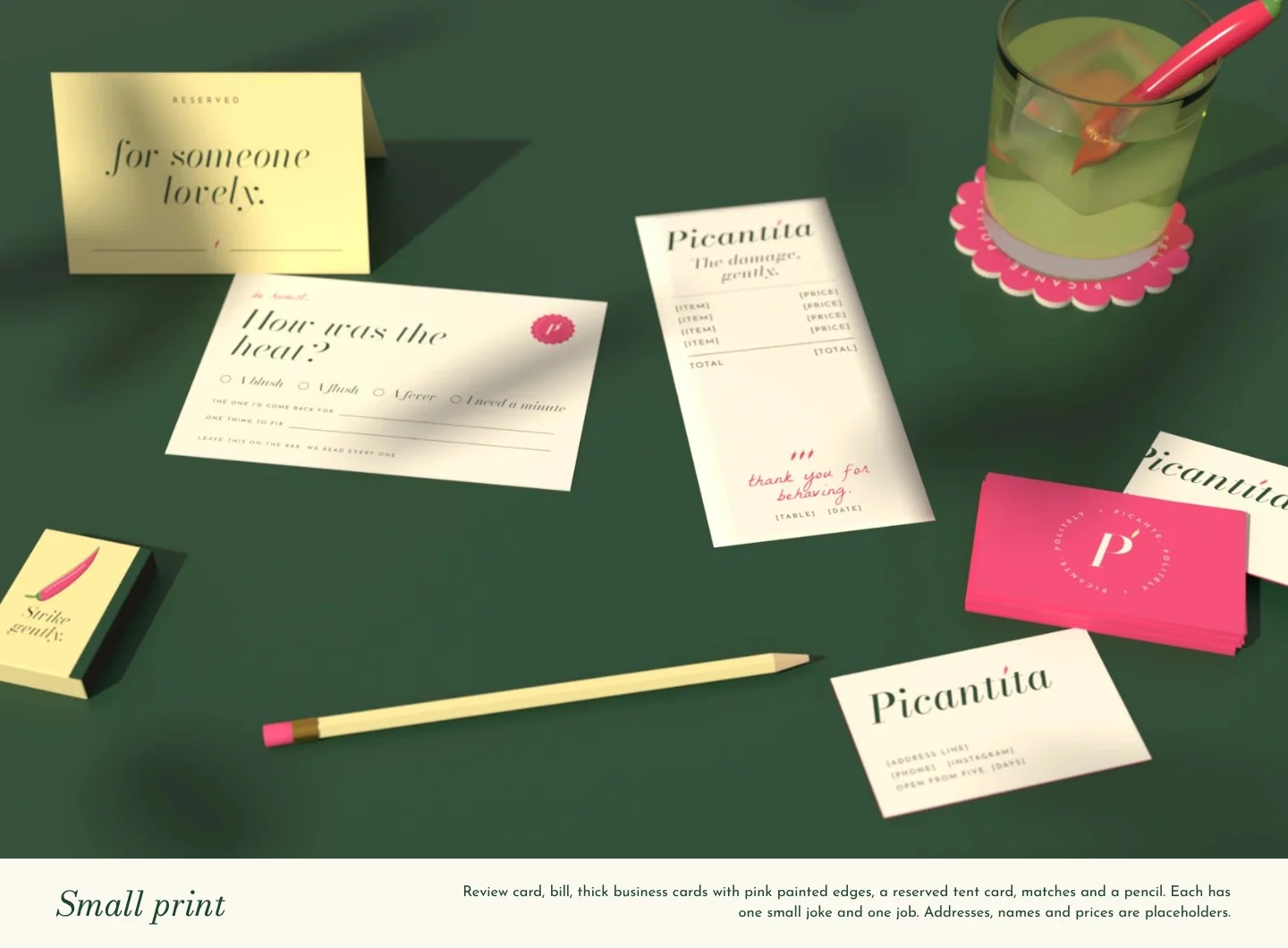 Picantita: small print