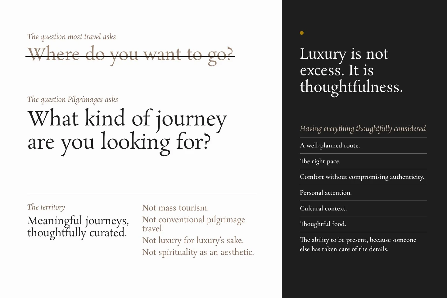 What it believes: a page of the brand book