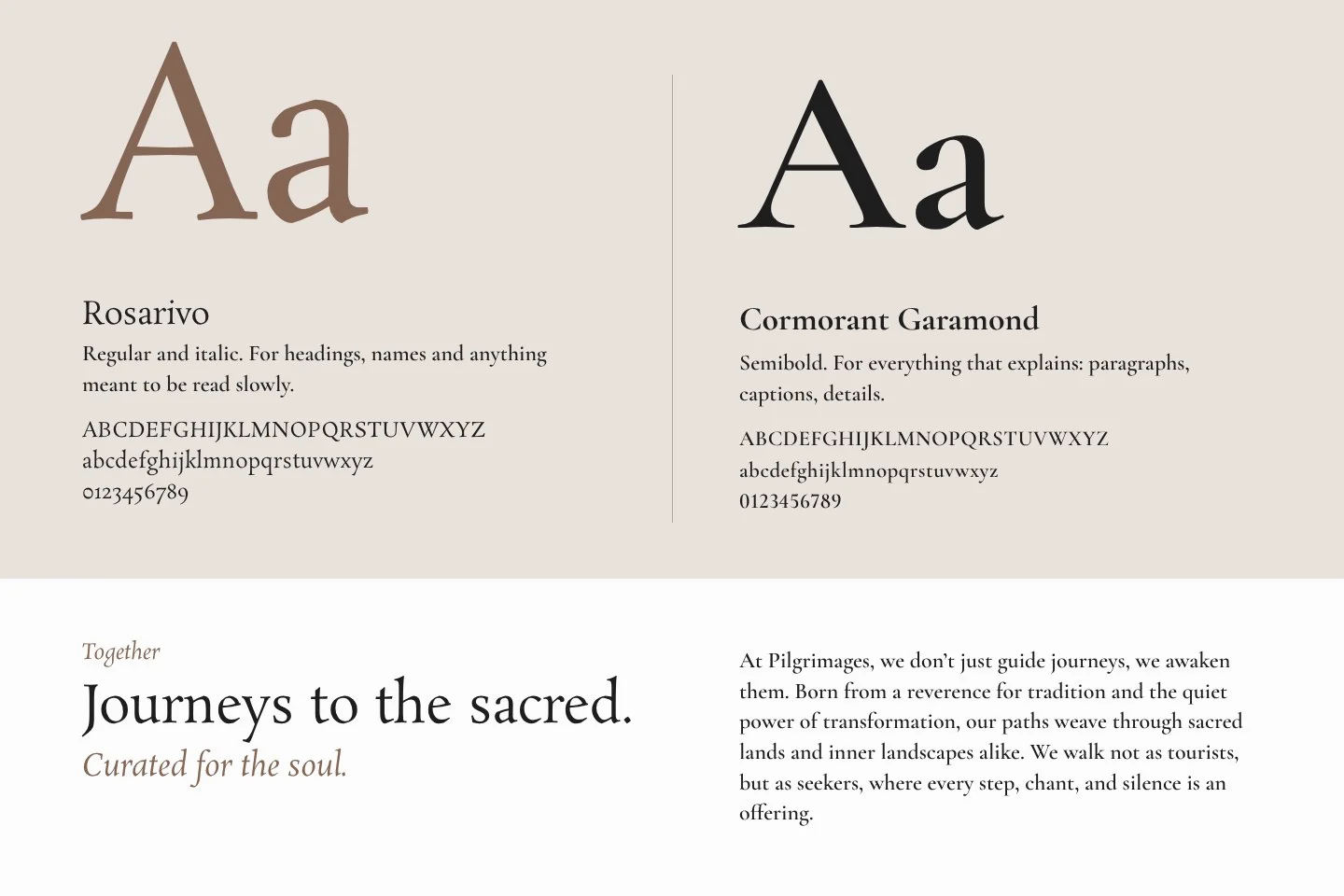 Type: a page of the brand book