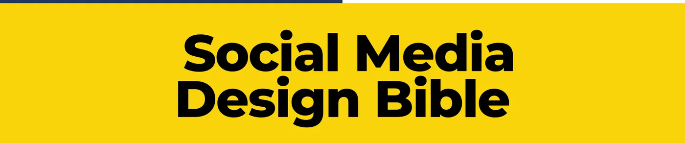 The title band of the social media design bible
